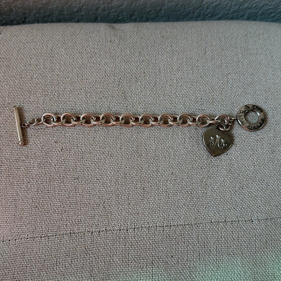 Tiffany & Co Vintage Heart and Toggle Charm Bracelet - Picture 2 of 3